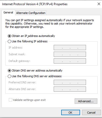a picture of the static ip configuration dialog